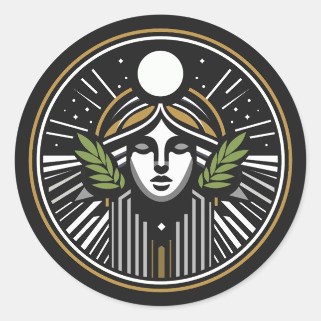 Der Große Römer, Runder Aufkleber (Vorderseite)