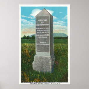 Der große Rücken auf das Schlachtfeld von Saratoga Poster