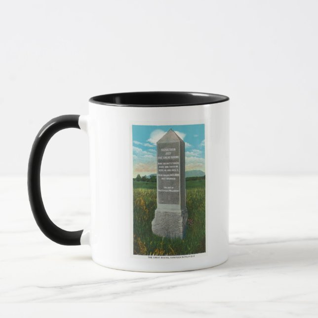 Der große Rücken auf das Schlachtfeld von Saratoga Tasse (Links)