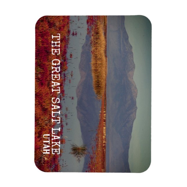 DER GROSSE SALZSEE, NORDUTAH MAGNET (Vertikal)