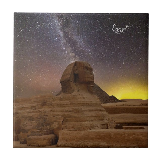 Der große Sphinx von Gizeh Fliese (Vorderseite)
