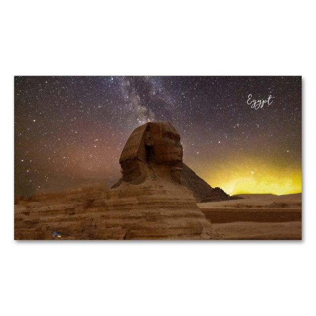 Der große Sphinx von Gizeh Magnetische Visitenkarte (Vorderseite)