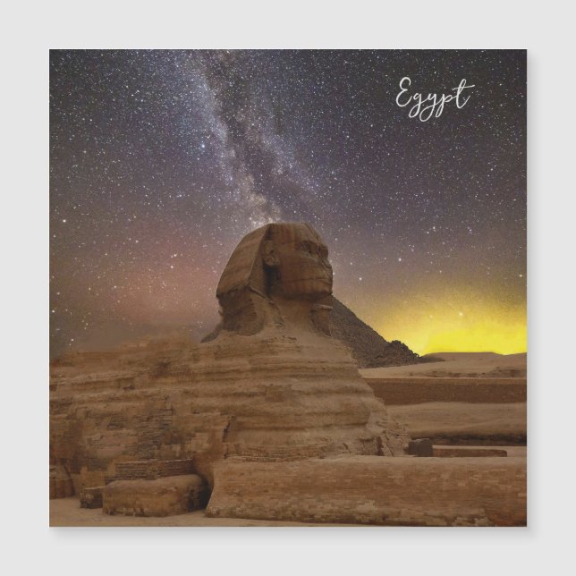 Der große Sphinx von Gizeh Magnetkarte (Vorderseite)