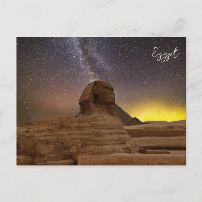 Der große Sphinx von Gizeh Postkarte (Vorderseite)