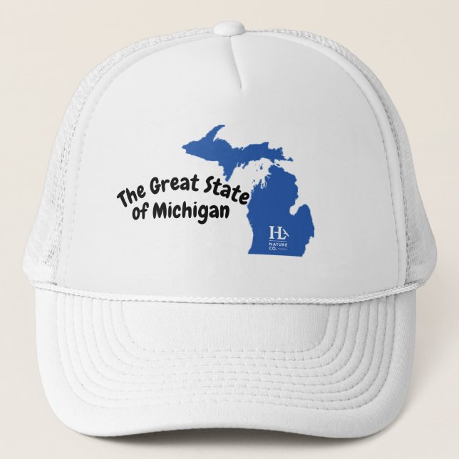Der große Staat von Michigan Truckerkappe (Vorderseite)