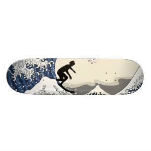 Der große Surfer von Kanagawa Skateboard