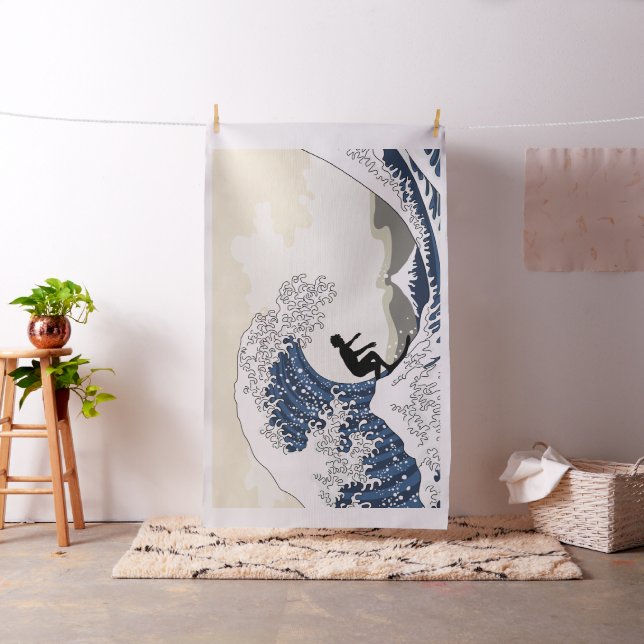Der große Surfer von Kanagawa Stoff (Beispiel)