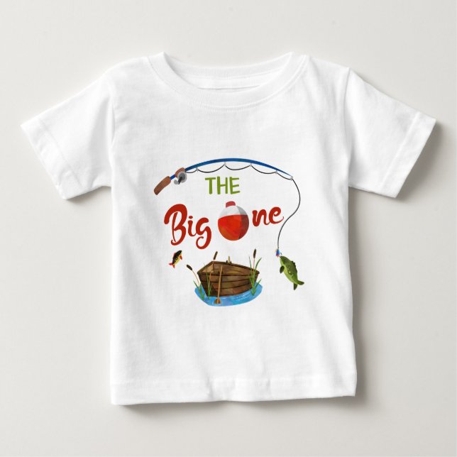 Der große T - Shirt Junge kleine Fischer (Vorderseite)