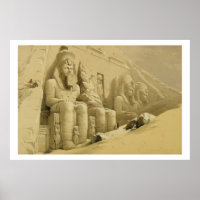 Der Große Tempel von Abu Simbel, Nubia, aus "Ägypt