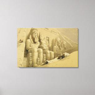 Der große Tempel von Abu Simbel, Nubia, von Leinwanddruck