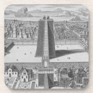 Der große Tempel von Vitsliputsli in Mexiko City, Getränkeuntersetzer