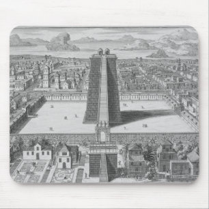 Der große Tempel von Vitsliputsli in Mexiko City, Mousepad