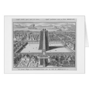 Der Große Tempel von Vitsliputsli in Mexiko-Stadt,