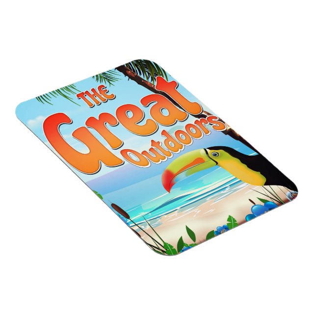 Der große Toucan im Freien Magnet (Rechte Seite)