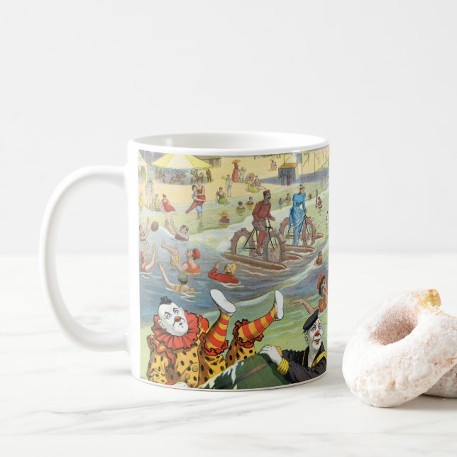 Der große Wasserkarneval der Coney Island Kaffeetasse (Mit Donut)