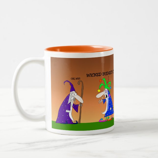 Der große Zauberlehrer und Jester Zweifarbige Tasse (Links)