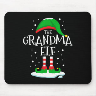 Der Großmutter-Elf-Weihnachten-Familie-Passende We Mousepad