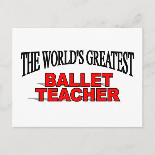 Der größte Ballettlehrer der Welt Postkarte