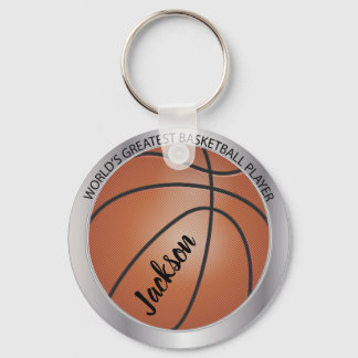 Der größte Basketballspieler der Welt - Silber Schlüsselanhänger