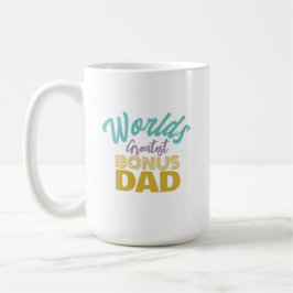 Der größte Bonus-Vater der Welt - Weißer Kaffee-Ta Kaffeetasse