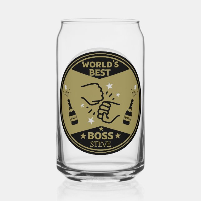 Der größte Boss der Welt Dosenglas (Vorderseite)