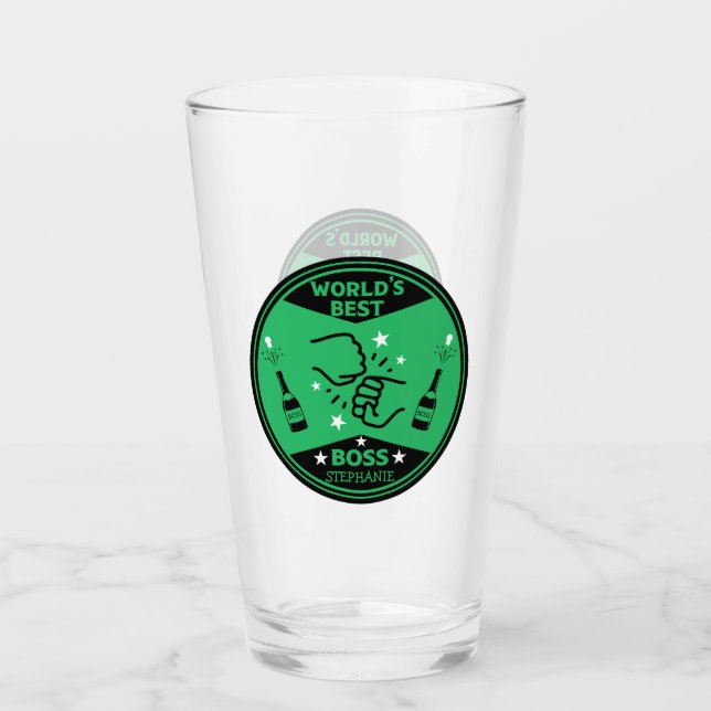 Der größte Boss der Welt Glas (Vorderseite)