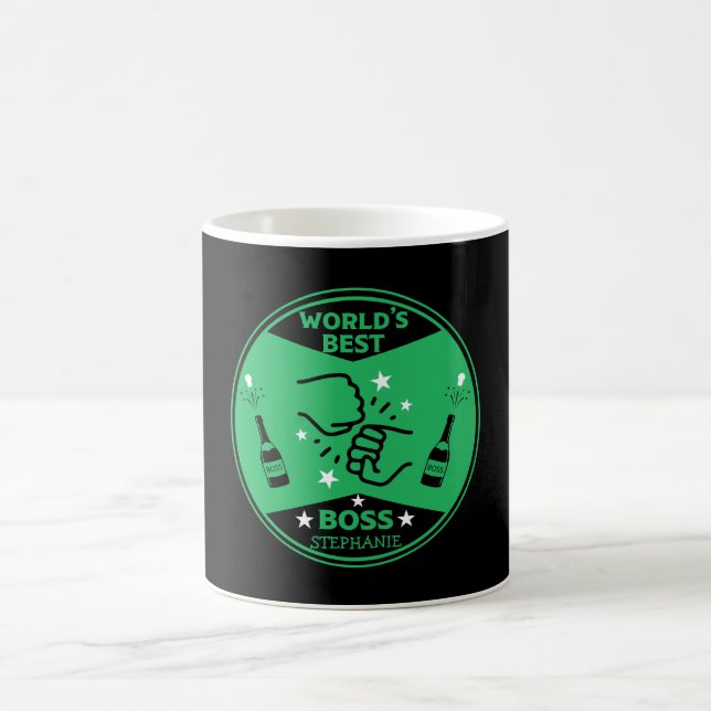 Der größte Boss der Welt Kaffeetasse (Mittel)