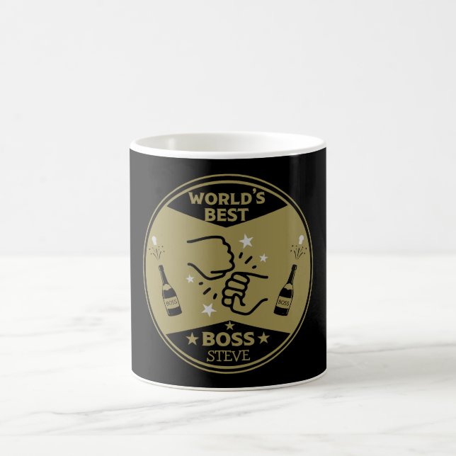 Der größte Boss der Welt Kaffeetasse (Mittel)