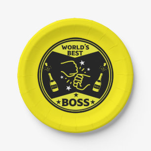 Der größte Boss der Welt Pappteller