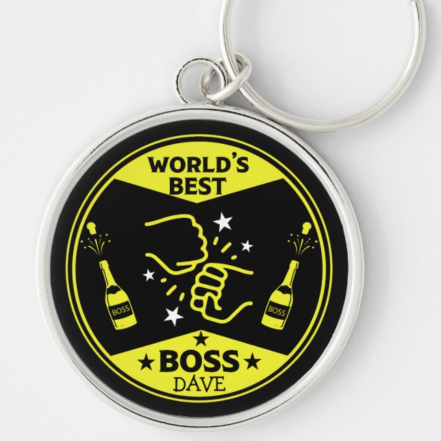 Der größte Boss der Welt Schlüsselanhänger (Vorne)