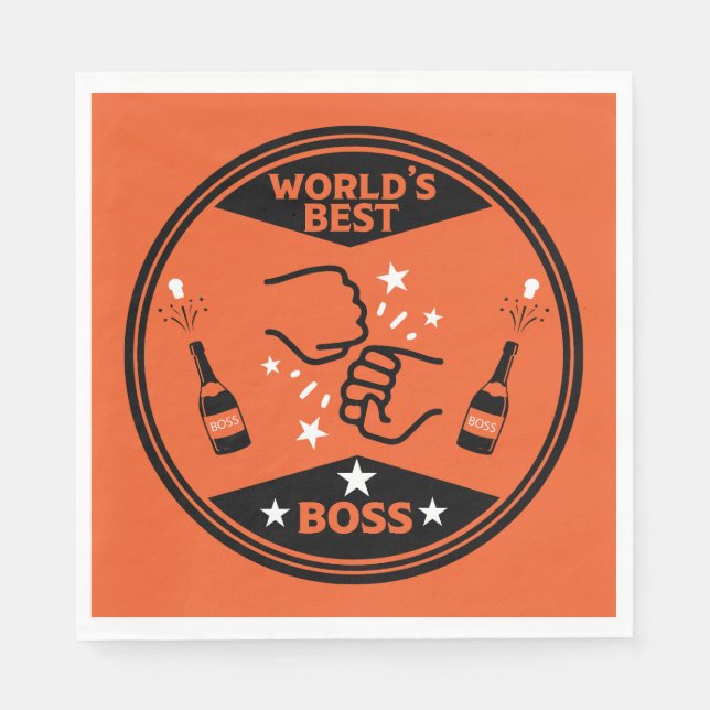 Der größte Boss der Welt Serviette (Vorderseite)