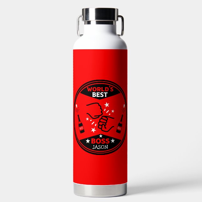 Der größte Boss der Welt Trinkflasche (Vorderseite)