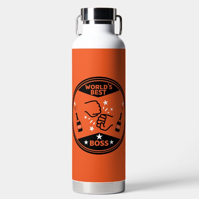 Der größte Boss der Welt Trinkflasche (Vorderseite)