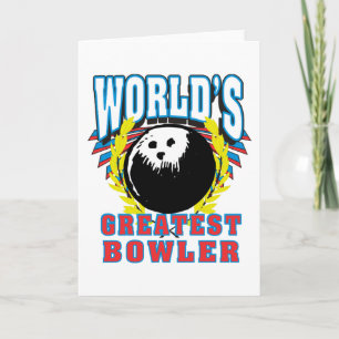 Der größte Bowler der Welt Feiertagskarte