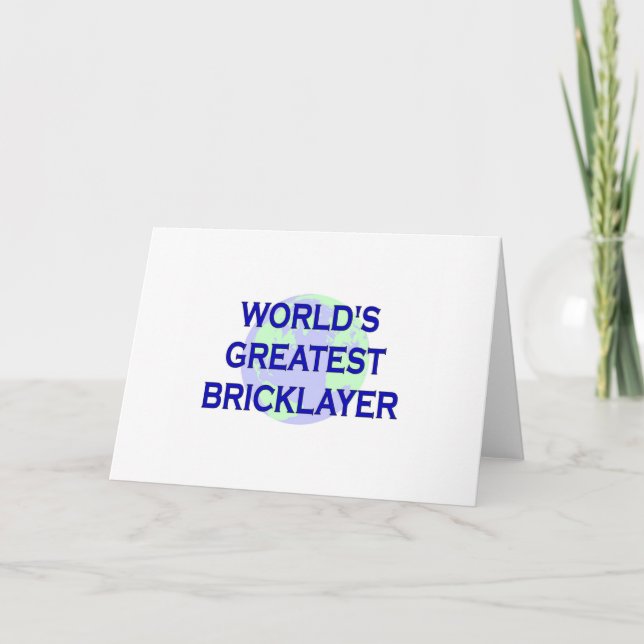 Der größte Bricklayer der Welt Karte (Vorderseite)