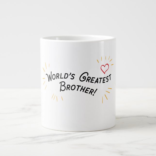 Der größte Bruder der Welt! Jumbo-Tasse (Vorderseite)