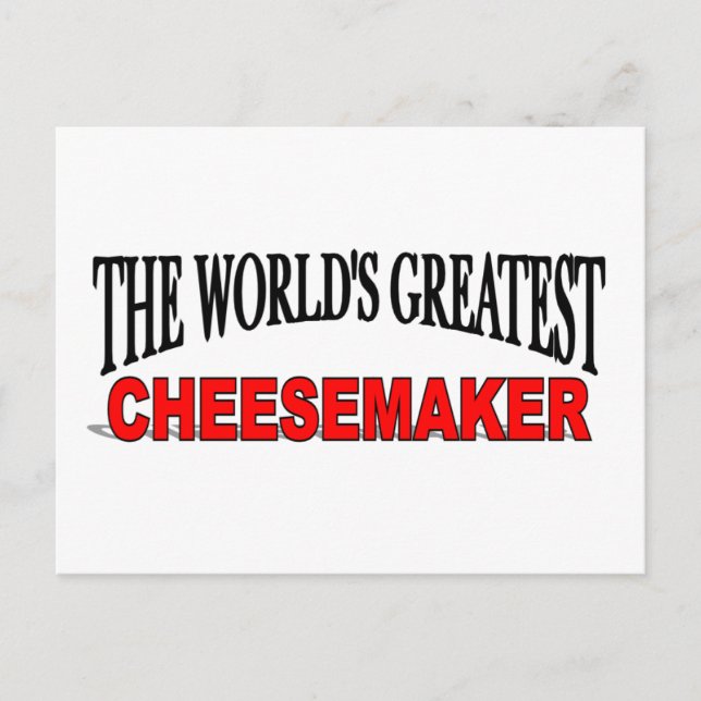 Der größte Cheesemaker der Welt Postkarte (Vorderseite)