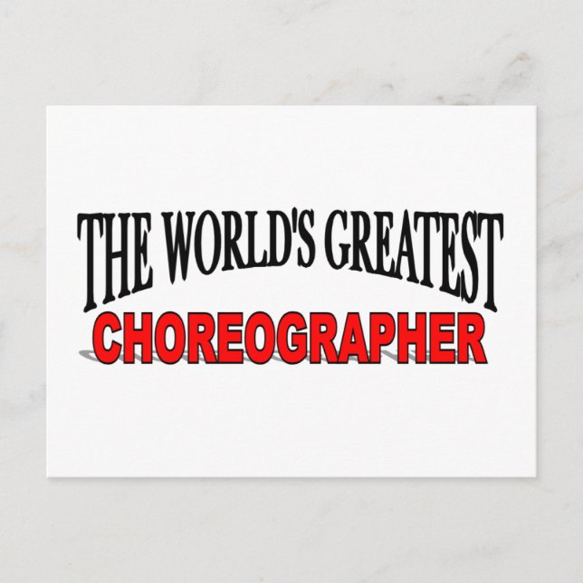 Der größte Choreograf der Welt Postkarte (Vorderseite)