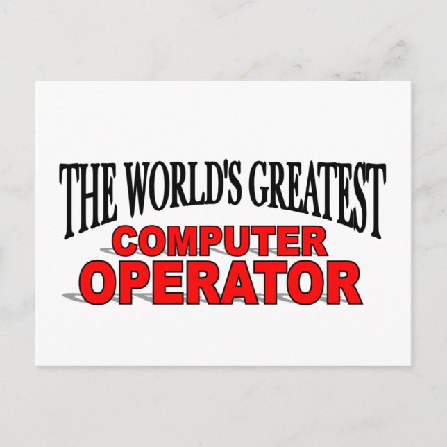 Der größte Computerbetreiber der Welt Postkarte (Vorderseite)