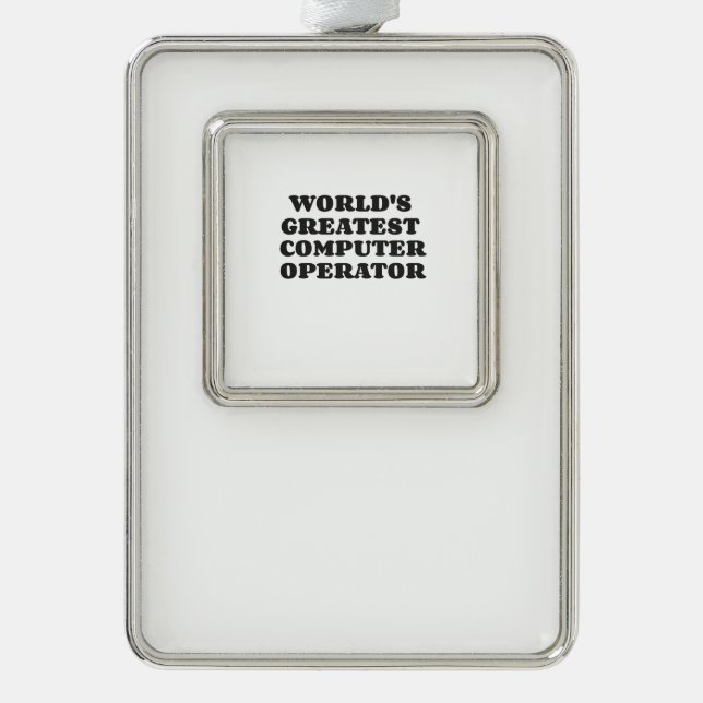 DER GRÖSSTE COMPUTERBETREIBER DER WELT Rahmen-Ornament SILBER (Vorderseite)