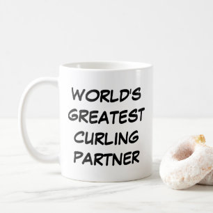 "Der größte Curling-Partner der Welt" Kaffeetasse