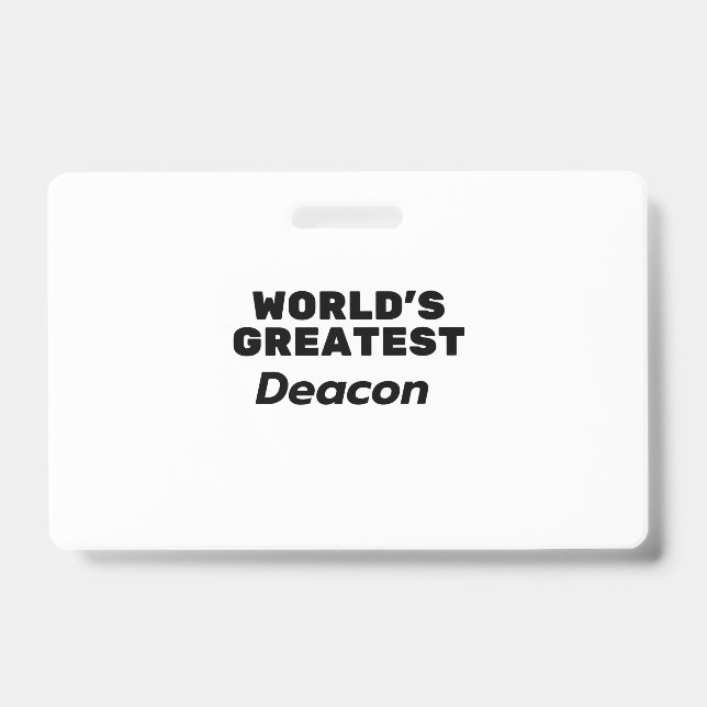 Der größte Deacon der Welt Ausweis (Vorderseite)