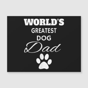 Der größte DOG Vater T Shirt der Welt, Liebe mein  Magnetkarte