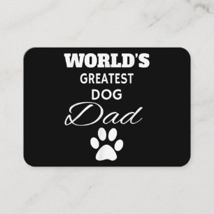 Der größte DOG Vater T Shirt der Welt, Liebe mein  Visitenkarte
