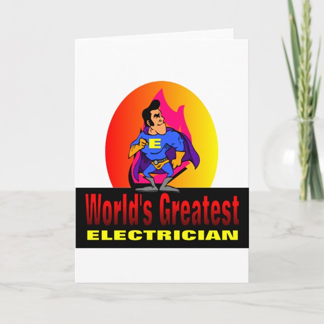 Der größte Elektriker der Welt Karte (Vorderseite)