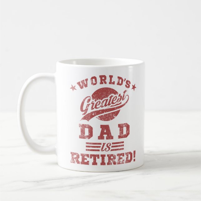 Der größte ermüdete Vater der Welt Kaffeetasse (Links)