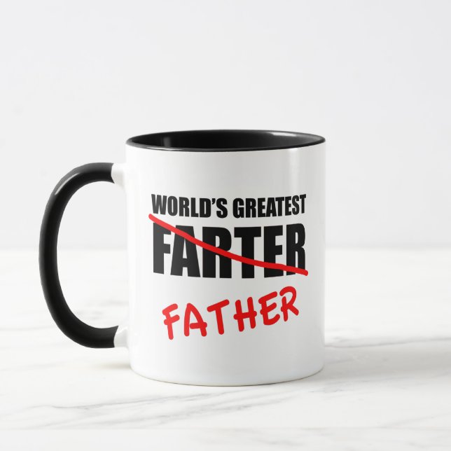 Der größte Farmer-Funny-Vatertag der Welt Tasse (Links)