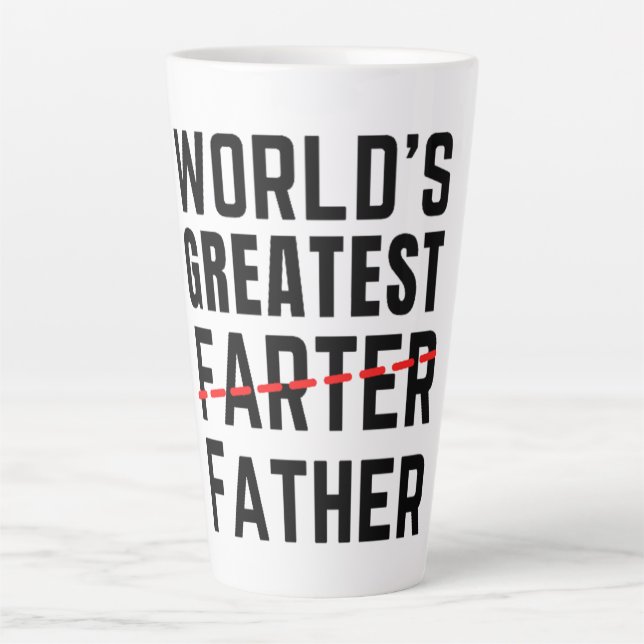 DER GRÖSSTE FARTER DER WELT - VATER - VATER - VATE MILCHTASSE (Vorderseite)