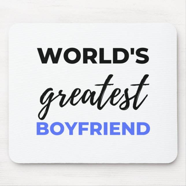 Der größte Freund der Welt, Schwarz Mousepad (Vorne)