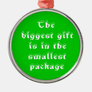 Der größte Geschenkprämie-Rundschmuck Silbernes Ornament